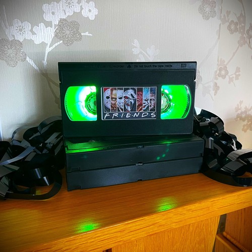 Retro vhs lamp horror movie - vhs,