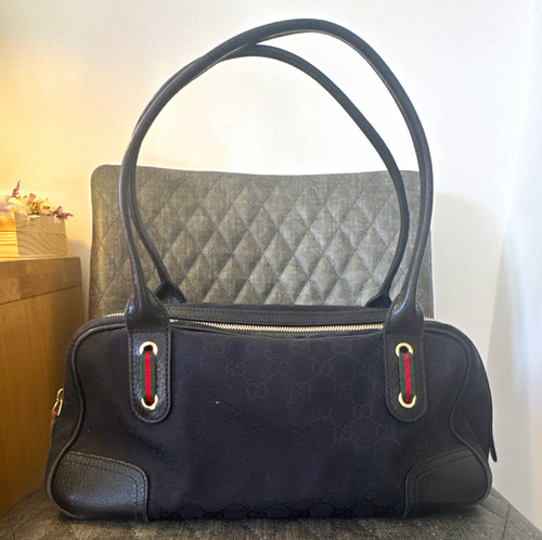 Gucci black mono canvas - mono, &