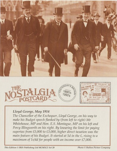 Postcard lloyd george - lloyd,