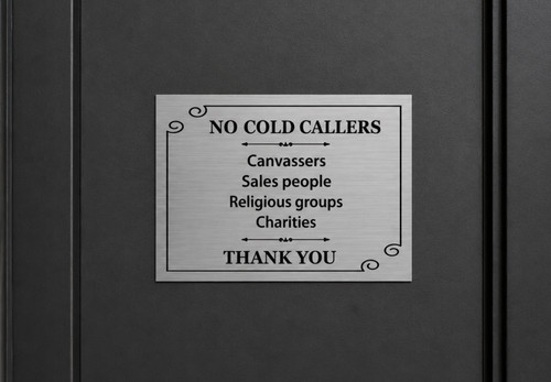 Cold callers sign - 15, x