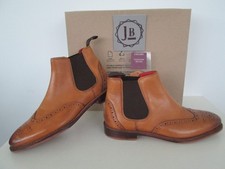 J.B VERONICA  LADIES GOODYEAR WELTED LEATHER BROGUE CHELSEA BOOTS  SIZE 6  EU 39