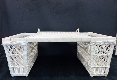 Vintage white wicker - vintage,
