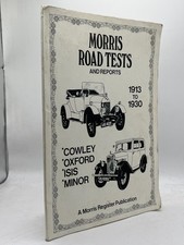 Morris Road Tests and Reports