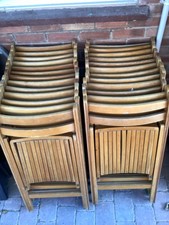 25 Vintage Wooden 1960’s Folding Chairs Rare Centa Folding Chairs Restaurant