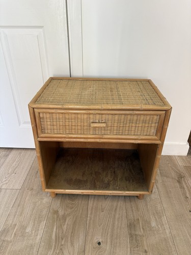 Vintage rattan wicker - wicker, bedside