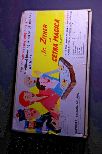 Vtg harbert italiana zither - vtg,