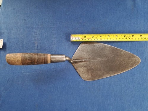 Vintage trowel leather handle - trowel.,