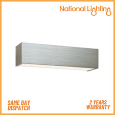 SHALE Up Down LED Wall Light IP20 Warm White Brushed Silver Indoor Lights