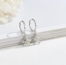 Starfish Cubic Zirconia Hoop