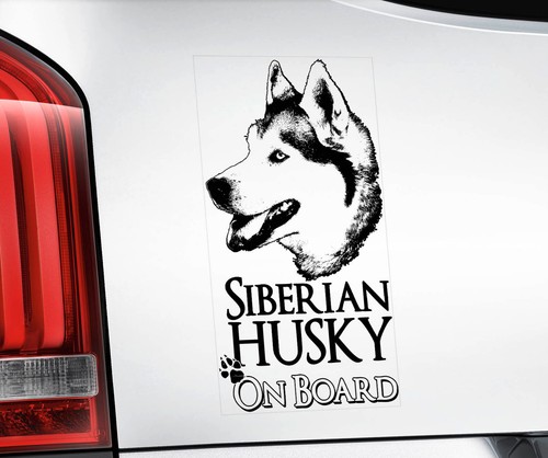 Husky car window sticker - husky,