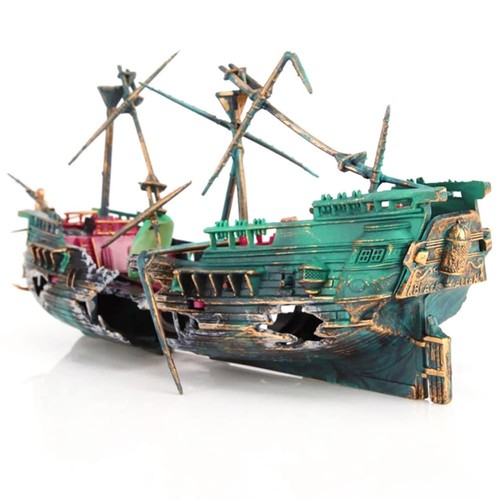Aquarium shipwreck decorations - aquarium,