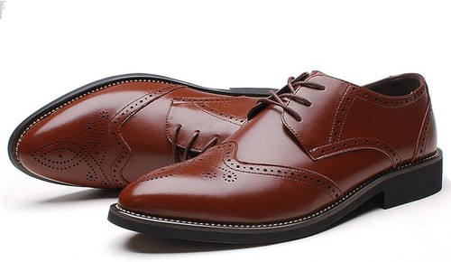 Men pointed toe dress shoes - men's,