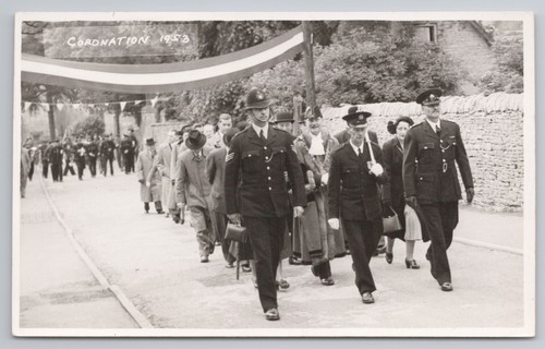 Postcard vintage police oxford - police,