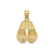 14k Yellow Gold Sandal Pendant