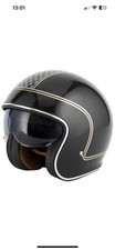 VCAN H589 SCOOTER MOD MOTORCYCLE OPEN FACE CRASH HELMET LAMBRETTA VESPA