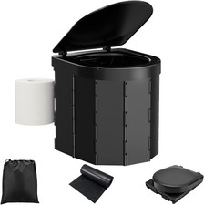 Folding Toilet with Lid