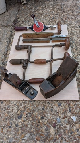 Old tools joblot - old,