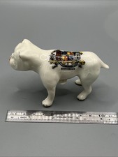 Crested China Porcelain Bulldog Figurine Birmingham Coat Of Arms Crest