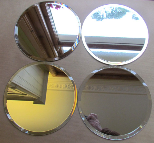 Four round bevelled edged - four,