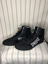 Lonsdale London Contender Boxing Shoes Boots Footwear Size 9 Black Sport