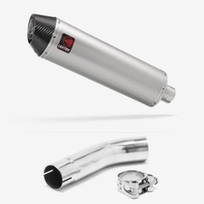 Lextek RP1 Gloss Exhaust 400mm with Link Pipe for Suzuki GSXR 600/750 (11- )