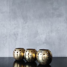 Trio of vintage large cast
