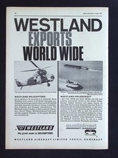 Original 1965 Advert Westland