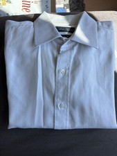 White Shirt Alain Figaret Men's 100% Cotton Size 40 15 3/4