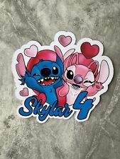 Stitch Cake Topper Card Custom