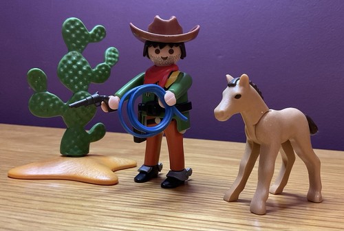 Playmobil cowboy with foal - playmobil,