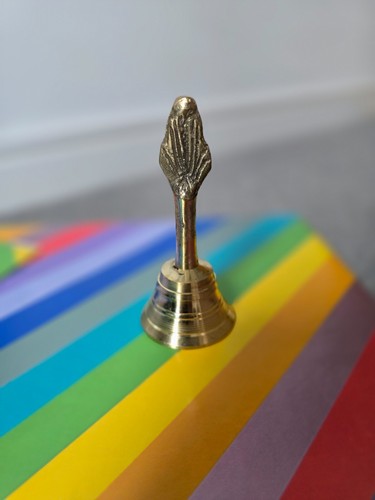 Solid brass puja bell - solid,