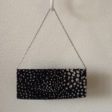 Debenhams Classics Evening/ Wedding Bag. Navy Spotted. Exc. Condition.