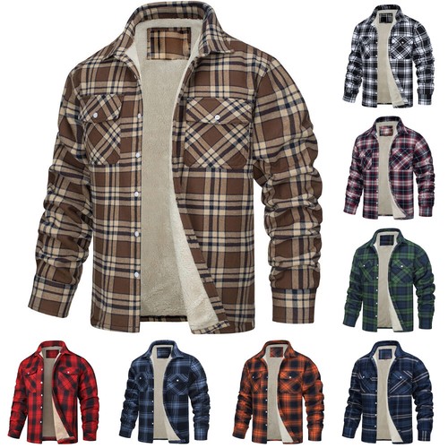 Mens check coat - mens/check,