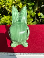 Vintage  green Snub Nose Rabbit  Sylvac?
