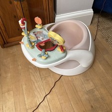 Mamas And Papas Pink Bumbo Seat  With Activity Top