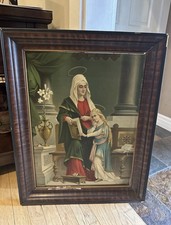 Tin Lithograph Religious Saint