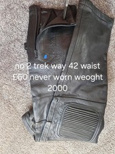 Trekway Mens Motorbike Leather Trousers Size 42 Waist Never Worn