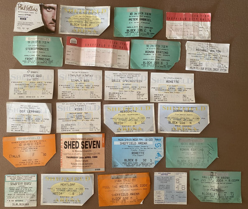 Concert tickets stubs - tickets, from