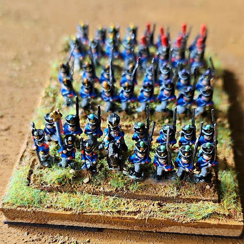 Painted napoleonic infantry - painted,