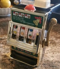 Rocket In My Rolls Novelty Vintage Slot Machine Money Piggy Bank Savings