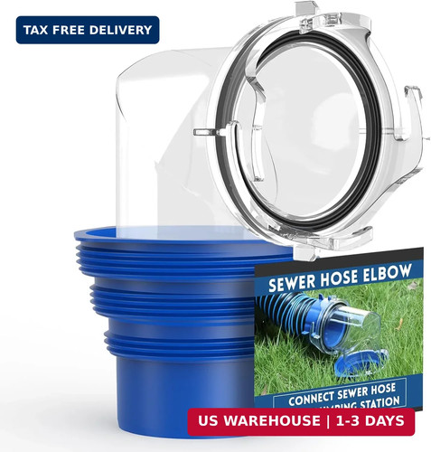 Sewer hose elbow 90 - rv, elbow,