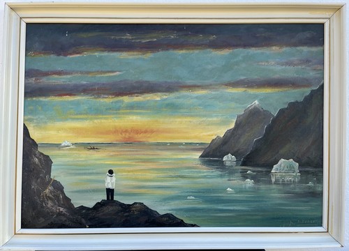 Modern evening fjord landscape - fjord,