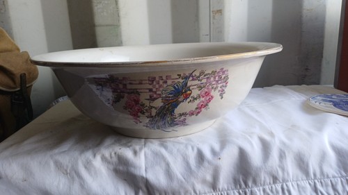 Antique ceramic wash basin - antique,
