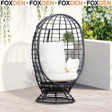 Swivel Rattan Egg Chair with