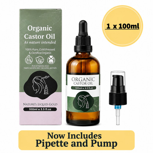 Organic castor oil 100 - oil,, 100%