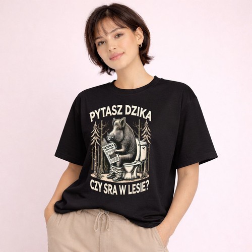 Shirt with wild boar - boar,