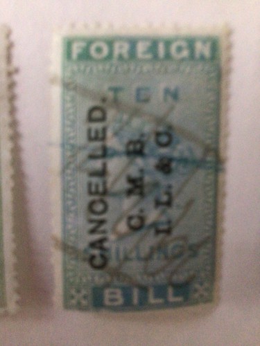 Revenue stamp off - gb,
