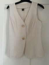 Shein Beige Waistcoat With