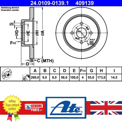 Brake disc for toyota corolla - disc,