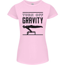 Pommel Horse Gymnastics Turn Off Gravity Gymnast Womens Petite Cut T-Shirt